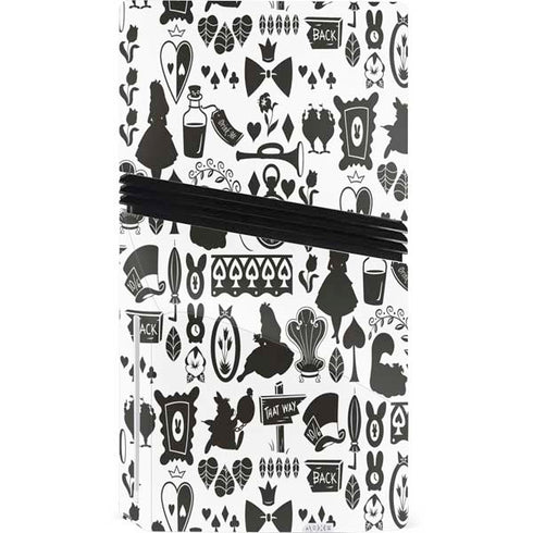 Disney Alice in Wonderland (animated) Silhouette Pattern PS5 Pro Disk Bundle Skin