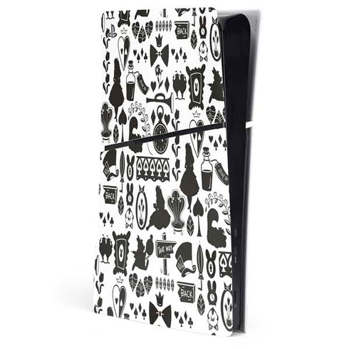 Disney Alice in Wonderland (animated) Silhouette Pattern PlayStation PS5 Skins