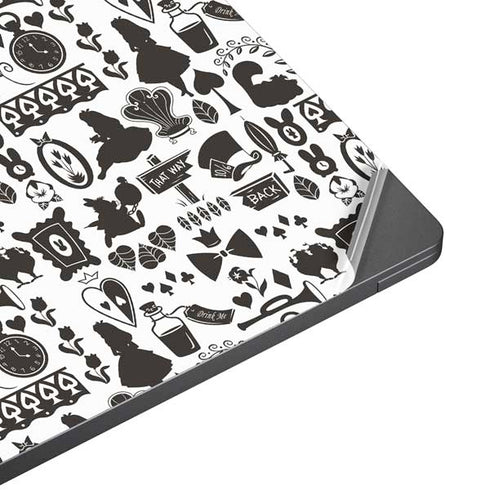 Disney Alice in Wonderland (animated) Silhouette Pattern Surface Laptop 7 13.8in Skin