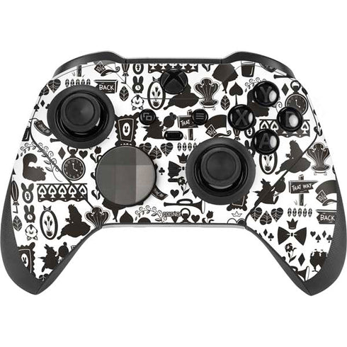 Disney Alice in Wonderland (animated) Silhouette Pattern Xbox Elite Wireless Controller Series 2 Skin