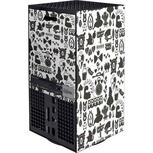 Disney Alice in Wonderland (animated) Silhouette Pattern XBox Series X Digital Edition Bundle Skin