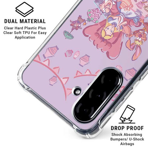 Disney Alice in Wonderland (animated) Mad Tea Party Galaxy A36 5G Clear Case