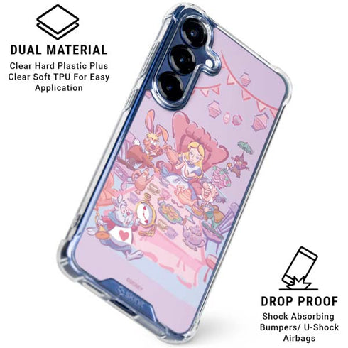 Disney Alice in Wonderland (animated) Mad Tea Party Galaxy S25 Clear Case