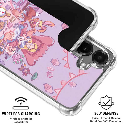 Disney Alice in Wonderland (animated) Mad Tea Party Galaxy S26 Clear Case