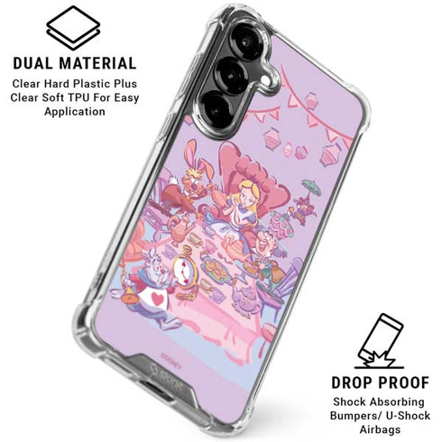Disney Alice in Wonderland (animated) Mad Tea Party Galaxy S26 Plus Clear Case