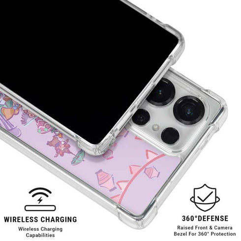 Disney Alice in Wonderland (animated) Mad Tea Party Galaxy S26 Ultra Clear Case