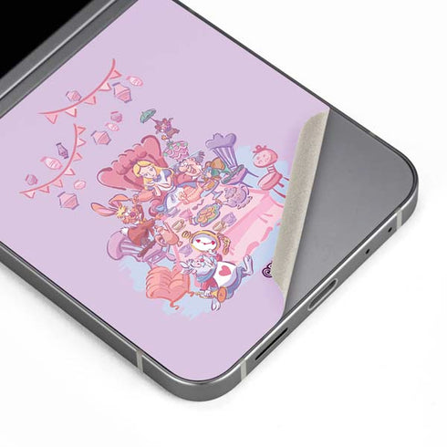 Disney Alice in Wonderland (animated) Mad Tea Party Galaxy Z Flip6 Skin