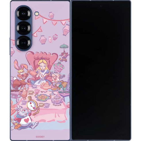 Disney Alice in Wonderland (animated) Mad Tea Party Galaxy Z Fold6 Skin