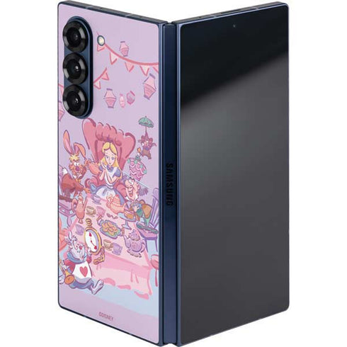 Disney Alice in Wonderland (animated) Mad Tea Party Galaxy Z Fold6 Skin