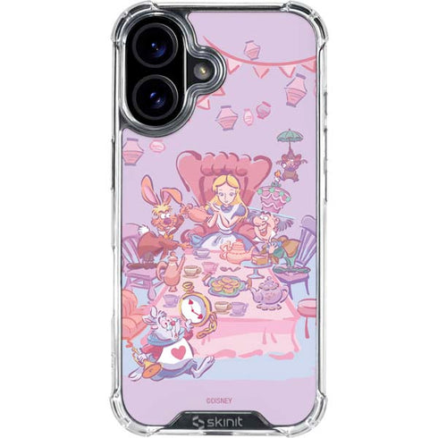 Disney Alice in Wonderland (animated) Mad Tea Party iPhone 16 Plus Clear Case