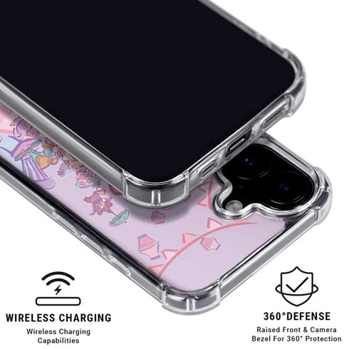 Disney Alice in Wonderland (animated) Mad Tea Party iPhone 16 Plus Clear Case