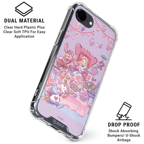 Disney Alice in Wonderland (animated) Mad Tea Party iPhone 16e Clear Case