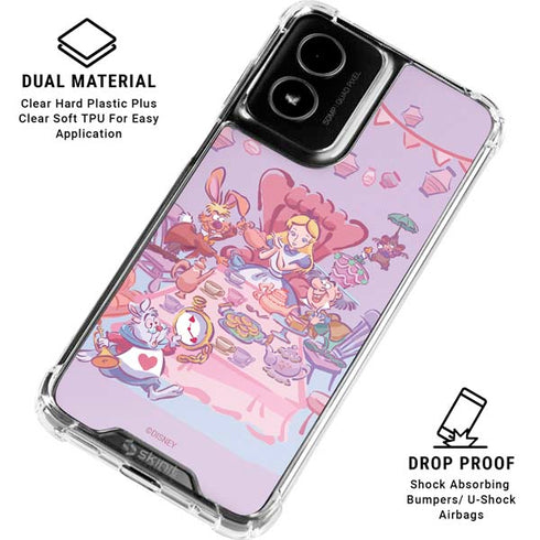 Disney Alice in Wonderland (animated) Mad Tea Party Moto G Power 5G (2024) Clear Case