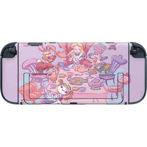Disney Alice in Wonderland (animated) Mad Tea Party Nintendo Switch 2 (2025) with Joy-Con Skin