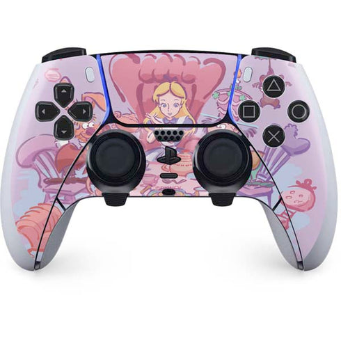 Disney Alice in Wonderland (animated) Mad Tea Party PS5 DualSense Edge Pro Controller Skin