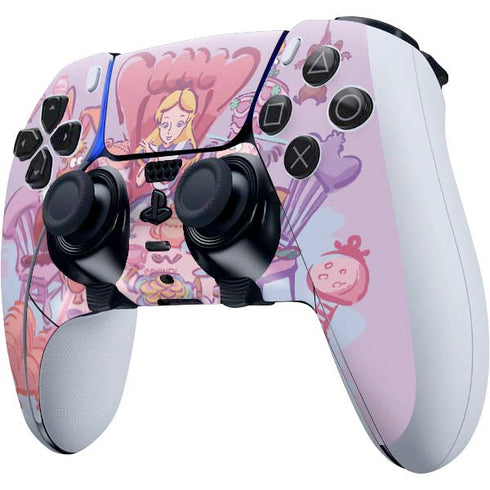 Disney Alice in Wonderland (animated) Mad Tea Party PS5 DualSense Edge Pro Controller Skin