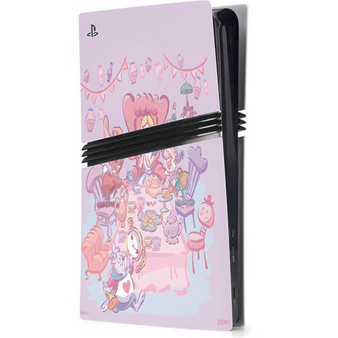Disney Alice in Wonderland (animated) Mad Tea Party PS5 Pro Console Skin