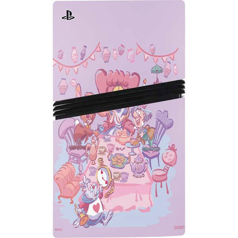 Disney Alice in Wonderland (animated) Mad Tea Party PS5 Pro Console Skin