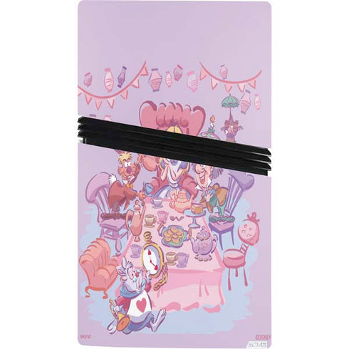 Disney Alice in Wonderland (animated) Mad Tea Party PS5 Pro Console Skin