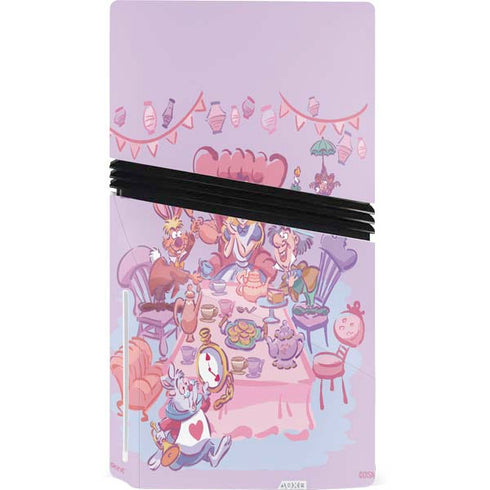 Disney Alice in Wonderland (animated) Mad Tea Party PS5 Pro Disk Console Skin