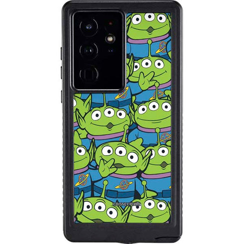 Disney Toy Story Alien Collage Galaxy S24 Ultra Waterproof Case