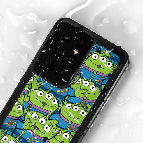 Disney Toy Story Alien Collage Galaxy S24 Ultra Waterproof Case