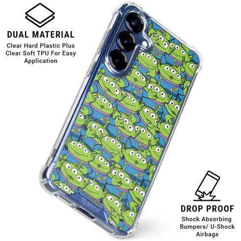Disney Toy Story Alien Collage Galaxy S25 Clear Case