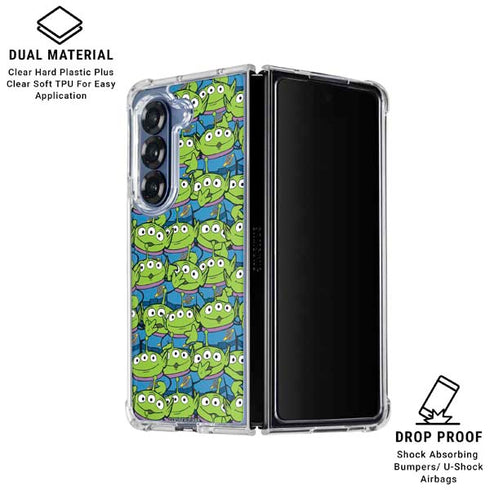 Disney Toy Story Alien Collage Galaxy Z Fold7 Clear Case