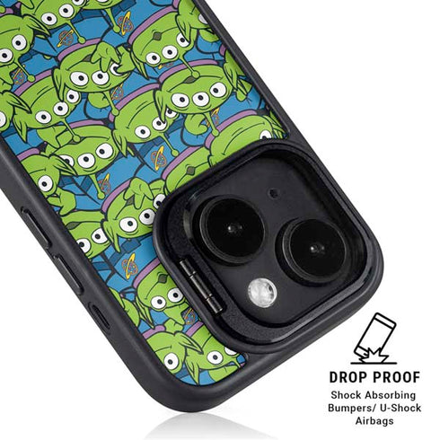 Disney Toy Story Alien Collage iPhone 14 Plus Kickstand Case
