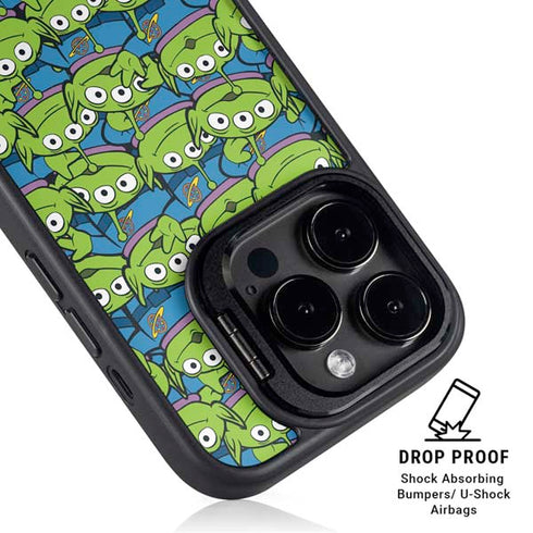 Disney Toy Story Alien Collage iPhone 14 Pro Max Kickstand Case