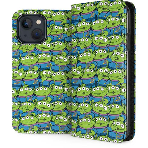 Disney Toy Story Alien Collage iPhone 15 Plus Folio Case