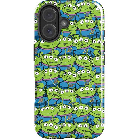 Disney Toy Story Alien Collage iPhone 16 Plus Magsafe Impact Case