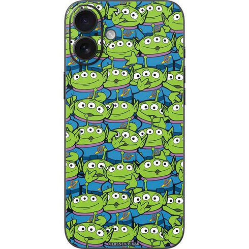 Disney Toy Story Alien Collage iPhone 16 Plus Skin