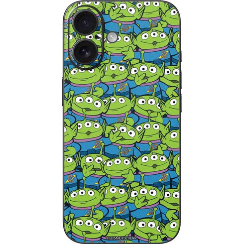 Disney Toy Story Alien Collage iPhone 16 Skin