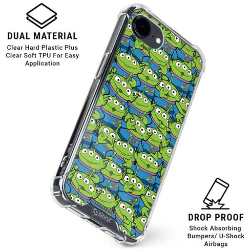 Disney Toy Story Alien Collage iPhone 16e Clear Case