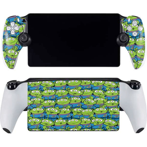 Disney Toy Story Alien Collage PlayStation Portal Remote Player Skin