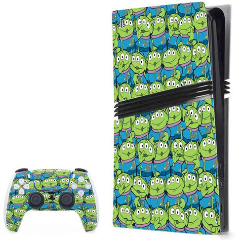 Disney Toy Story Alien Collage PS5 Pro Bundle Skin