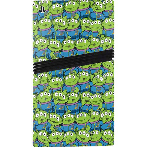 Disney Toy Story Alien Collage PS5 Pro Disk Bundle Skin