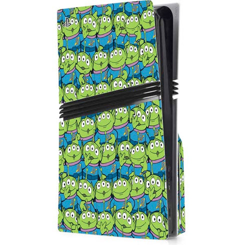 Disney Toy Story Alien Collage PS5 Pro Disk Console Skin