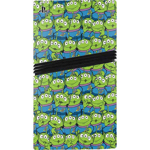 Disney Toy Story Alien Collage PS5 Pro Disk Console Skin