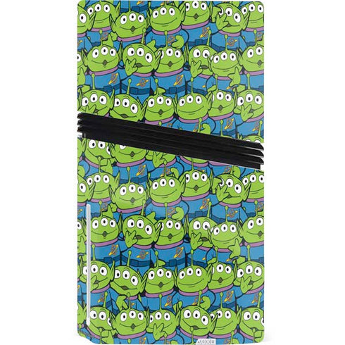Disney Toy Story Alien Collage PS5 Pro Disk Console Skin