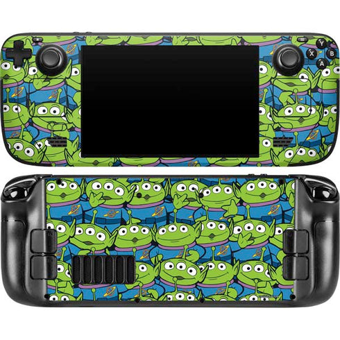 Disney Toy Story Alien Collage Steam Deck Handheld Gaming Computer OLED Skin