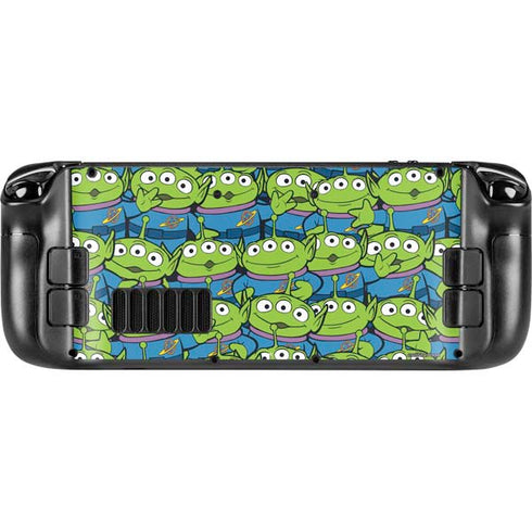 Disney Toy Story Alien Collage Steam Deck Handheld Gaming Computer OLED Skin