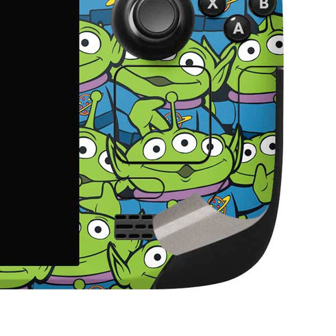 Disney Toy Story Alien Collage Steam Deck Handheld Gaming Computer OLED Skin