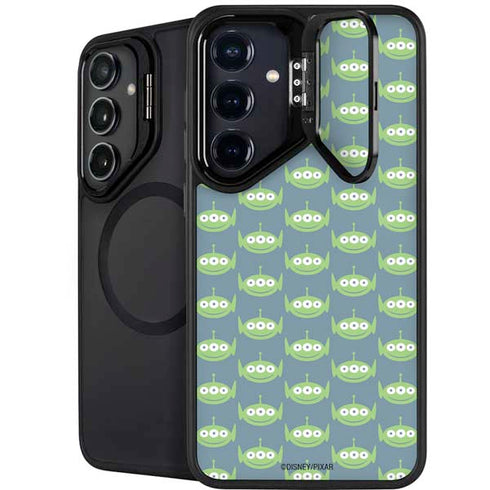 Disney Toy Story Alien Pattern Galaxy S25 Kickstand Case