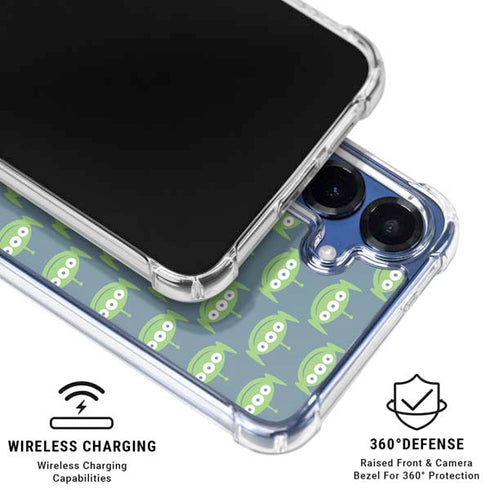 Disney Toy Story Alien Pattern Galaxy S25 Clear Case