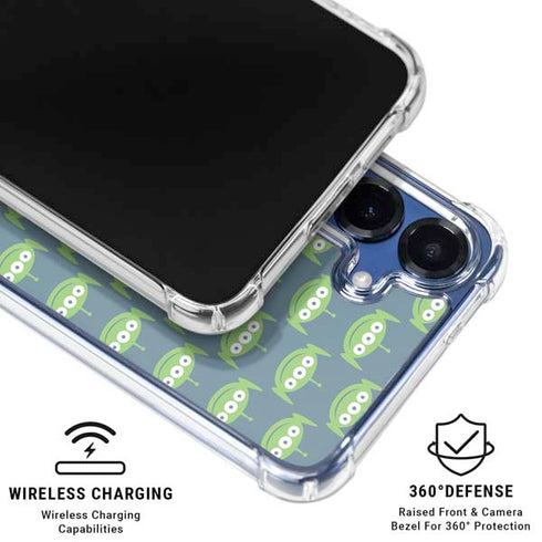 Disney Toy Story Alien Pattern Galaxy S25 Plus Clear Case
