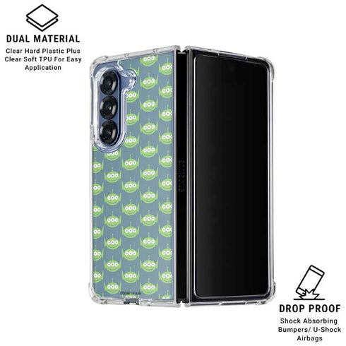 Disney Toy Story Alien Pattern Galaxy Z Fold6 Clear Case