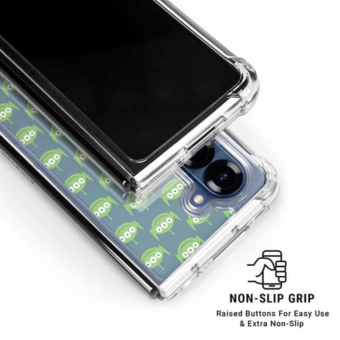 Disney Toy Story Alien Pattern Galaxy Z Fold6 Clear Case