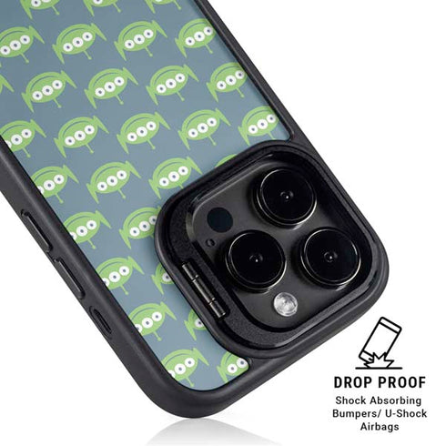 Disney Toy Story Alien Pattern iPhone 14 Pro Kickstand Case